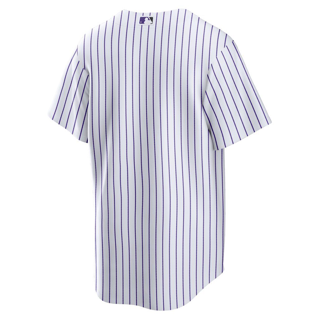 Colorado Rockies White Home Big & Tall Replica Jersey product image 4, provided for visual reference and product detail