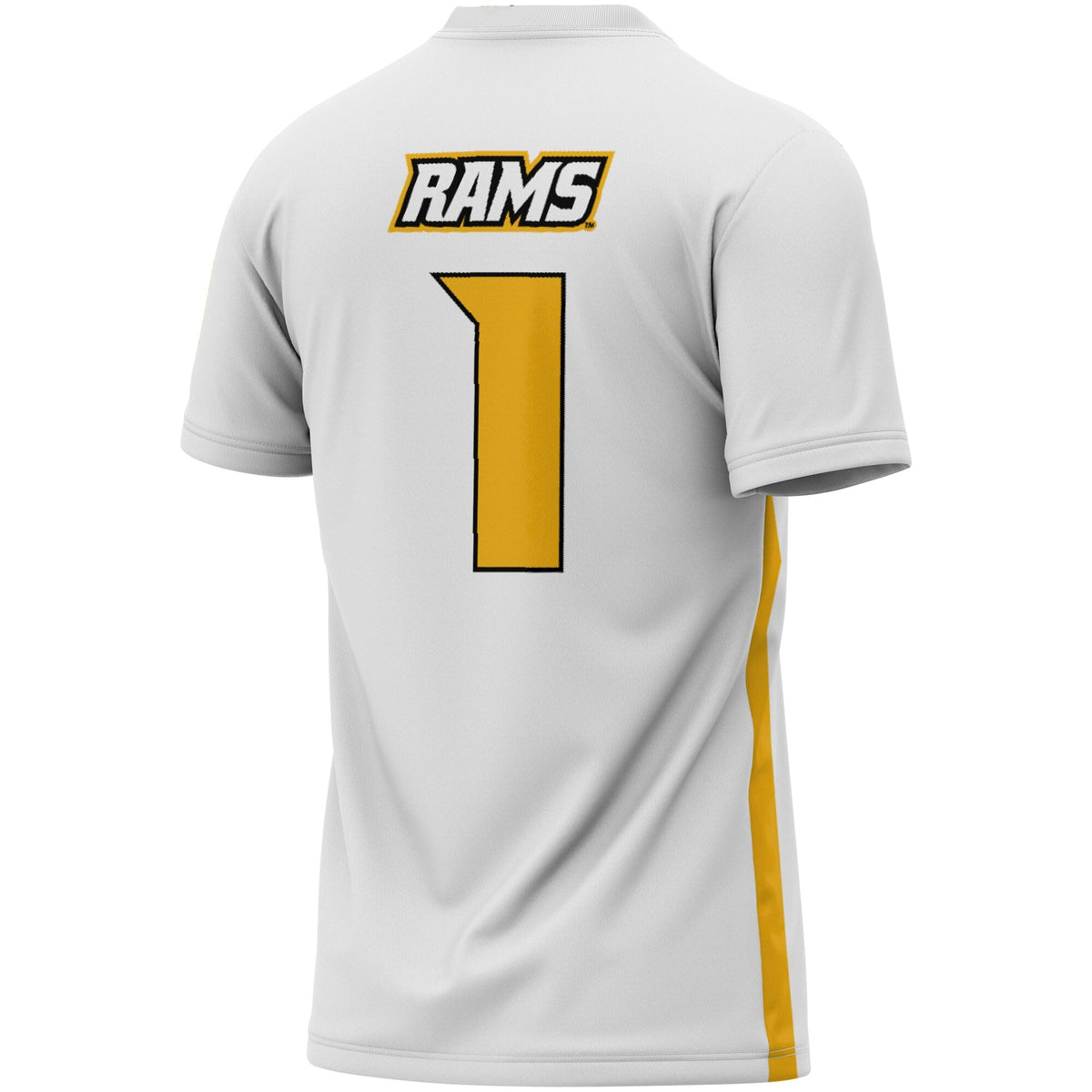#1 VCU Rams Soccer Lightweight Fashion Jersey - White product image 4, provided for visual reference and product detail