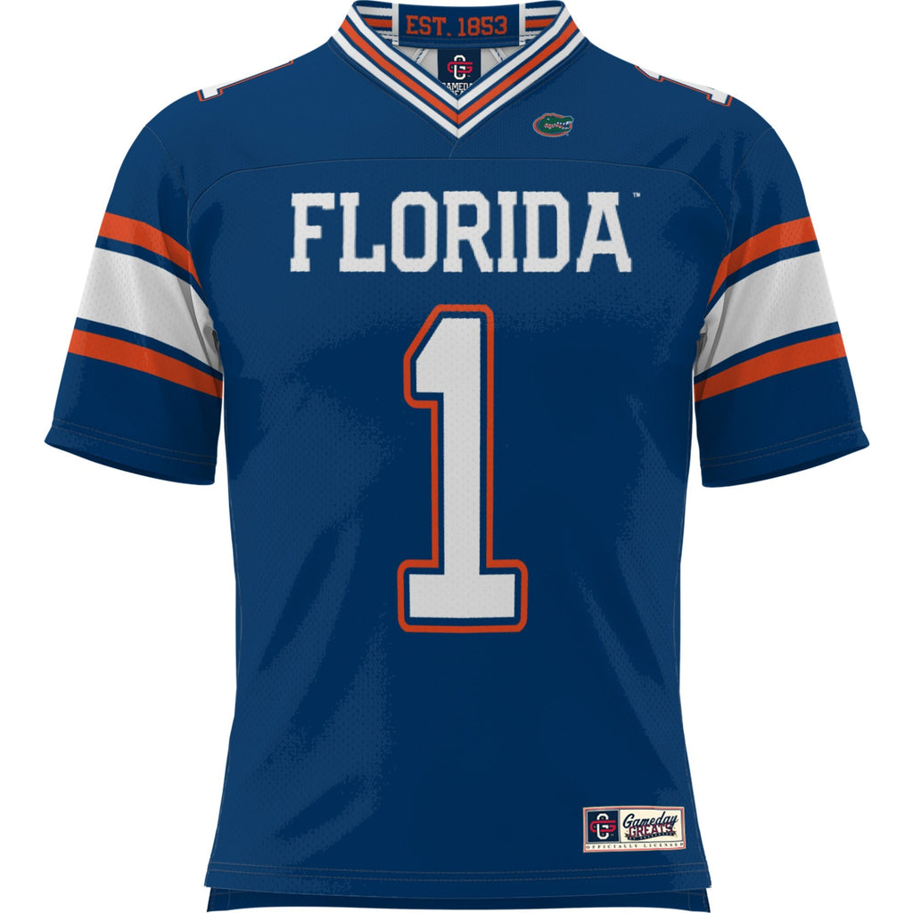 #1 Florida Gators Football Jersey - Royal product image 3, provided for visual reference and product detail review