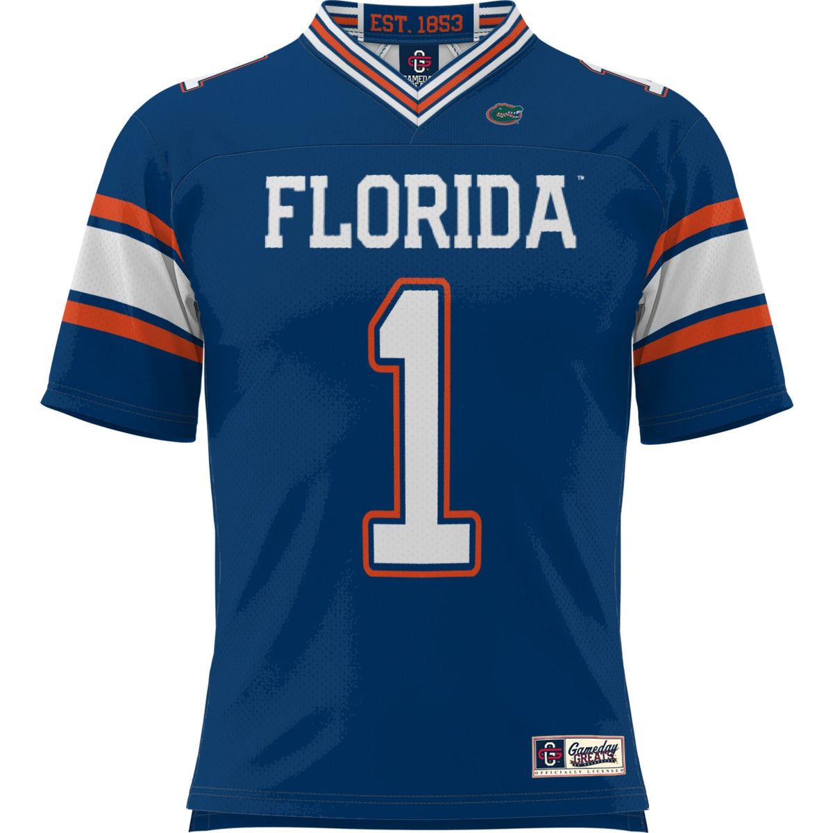 #1 Florida Gators Football Jersey - Royal product image 3, provided for visual reference and product detail review