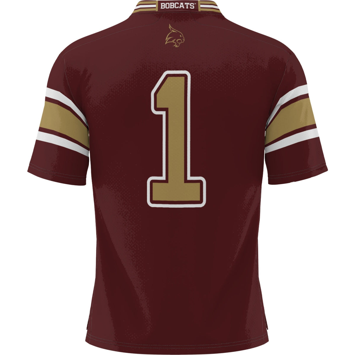 #1 Texas State Bobcats Football Jersey - Maroon product image 4, provided for visual reference and product detail review