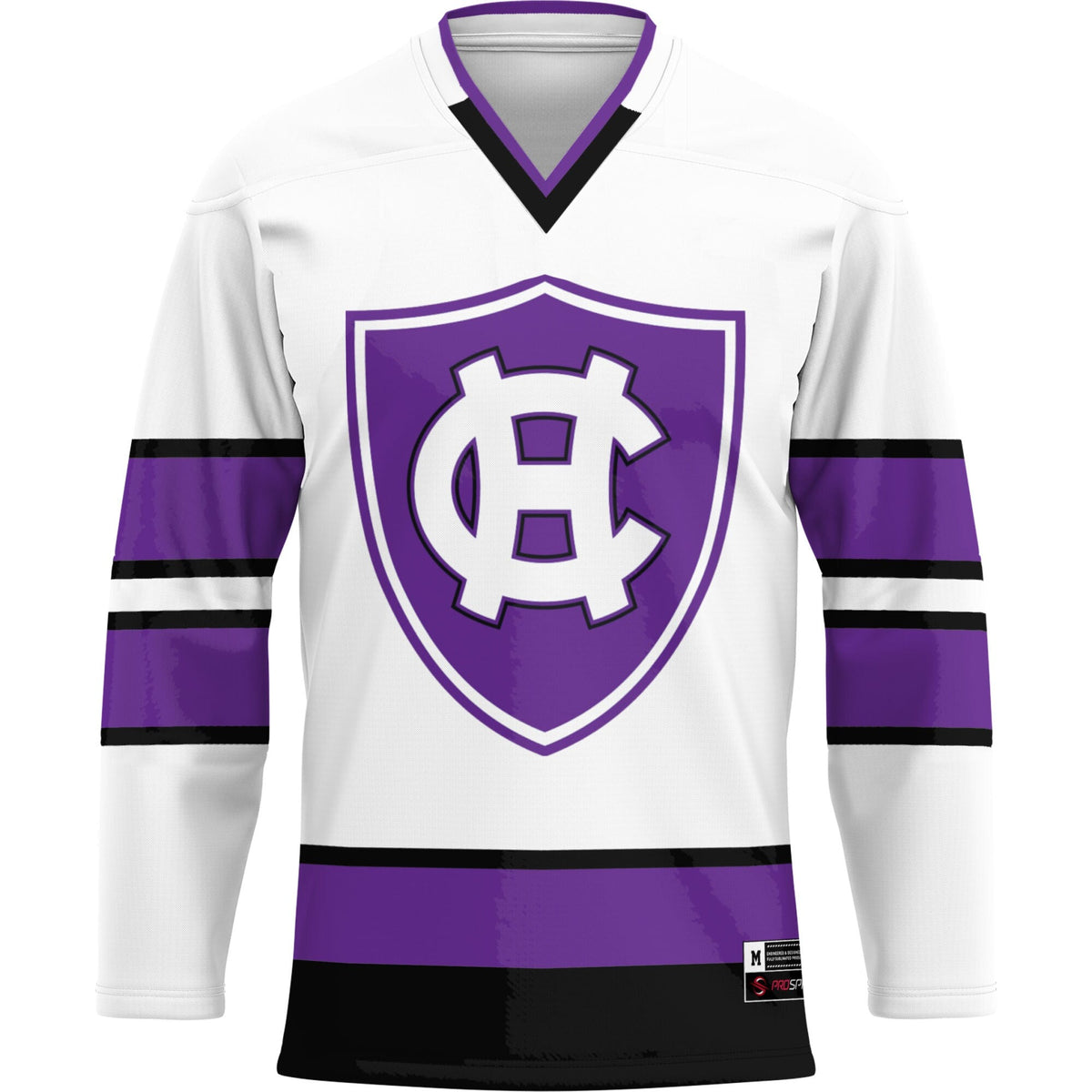 Holy Cross Crusaders Hockey Jersey - White product image 3, provided for visual reference and product detail review