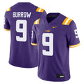 Joe Burrow Purple LSU Tigers Alumni Game Jersey product image 1, provided for visual reference and product detail review