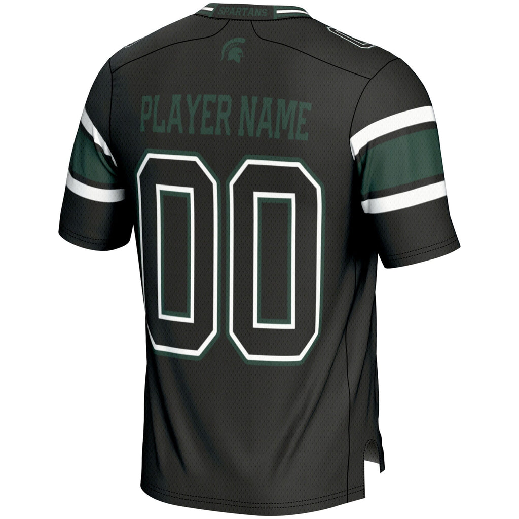 Michigan State Spartans NIL Pick-A-Player Football Jersey - Black product image 4, provided for visual reference and product