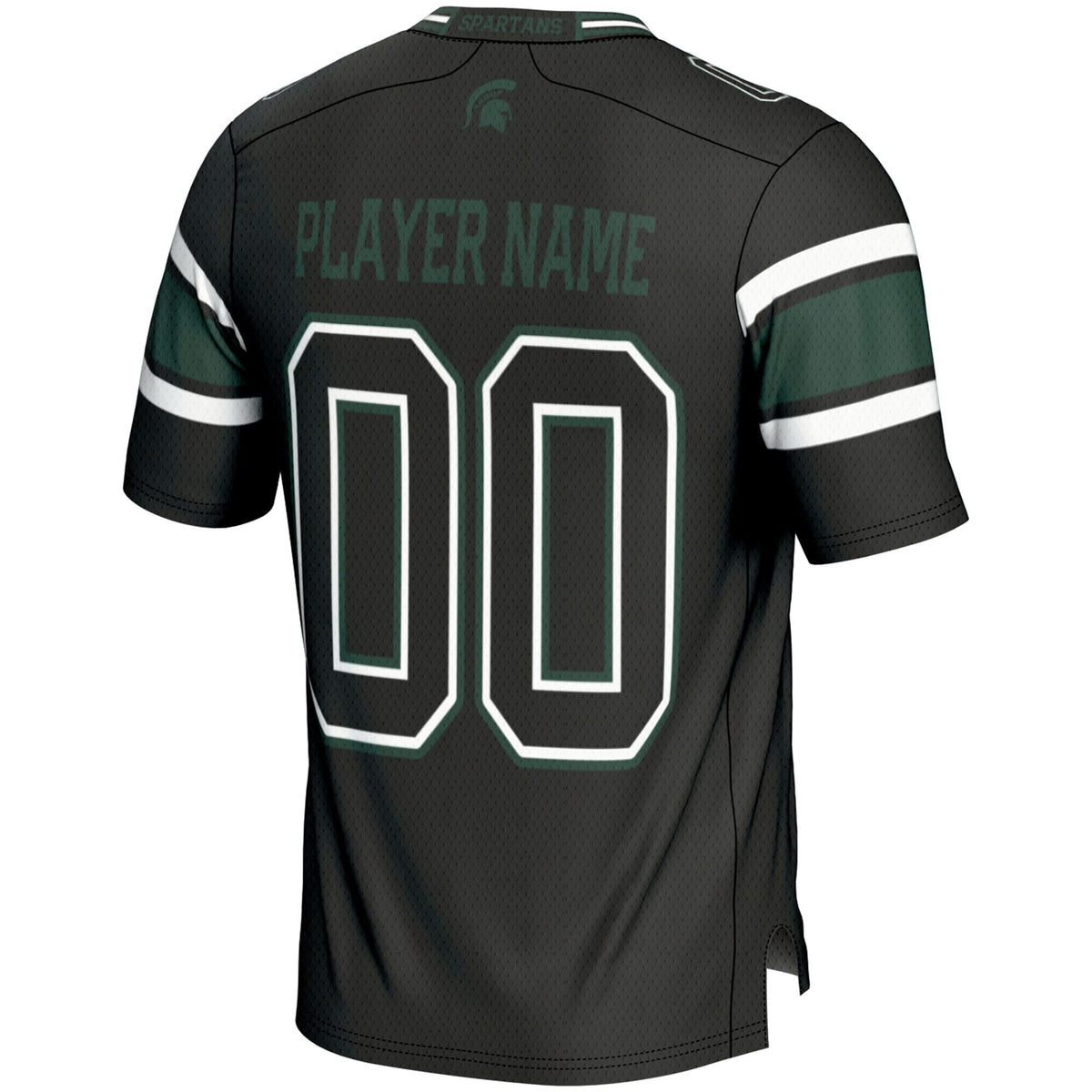Michigan State Spartans NIL Pick-A-Player Football Jersey - Black product image 4, provided for visual reference and product