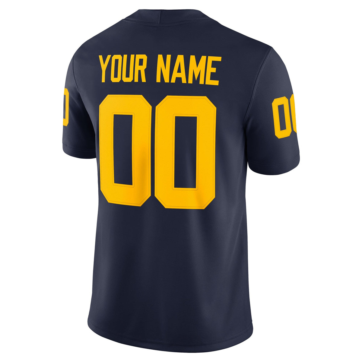 Michigan Wolverines Custom Football Game Jersey product image 4, provided for visual reference and product detail review