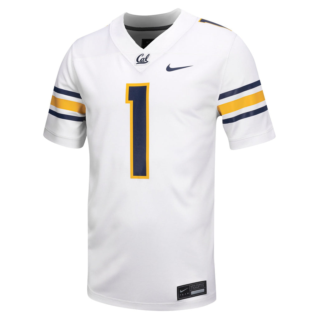 #1 White Cal Bears Untouchable Football Jersey product image 3, provided for visual reference and product detail review
