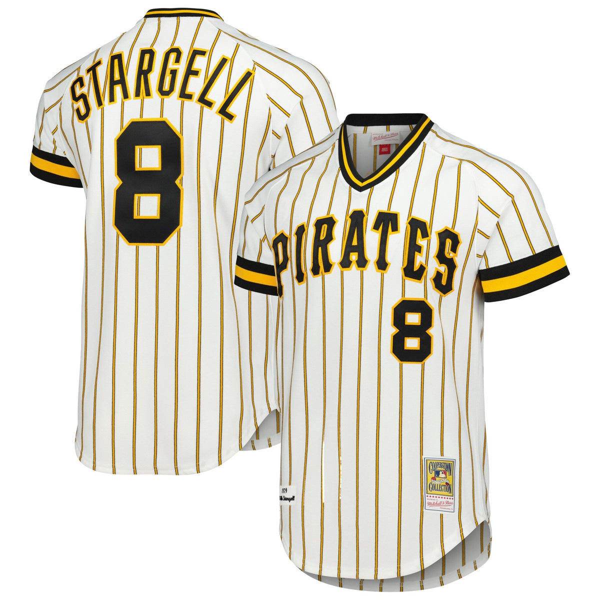 Pittsburgh Pirates Willie Stargell White Cooperstown Collection 1979 Authentic Jersey product image 2, provided for visual