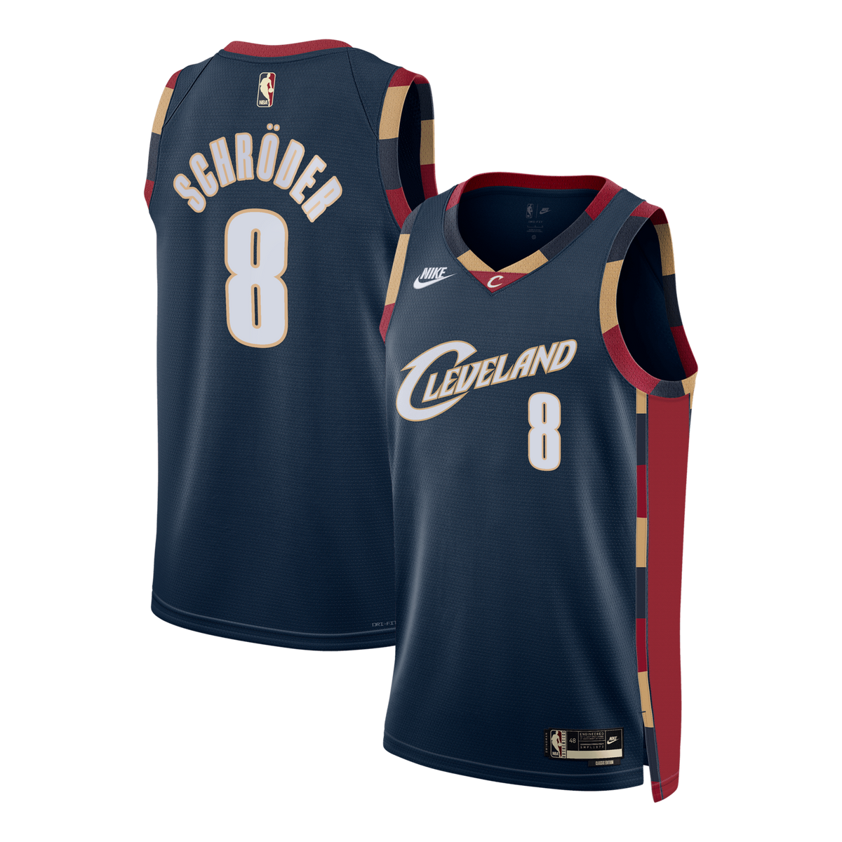 Cleveland Cavaliers Classic Edition Swingman Jersey - Navy - Dennis Schröder product image 1, provided for visual reference