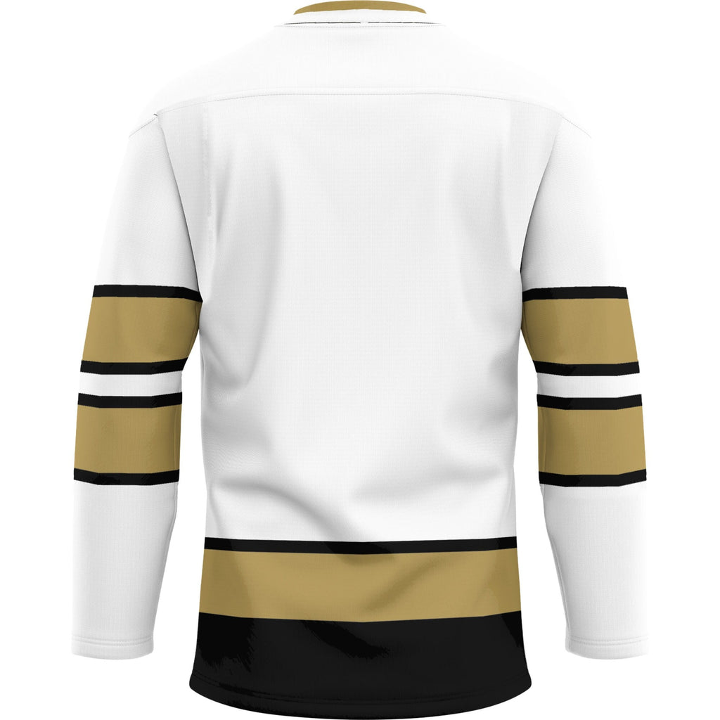 Oakland Golden Grizzlies Hockey Jersey - White product image 4, provided for visual reference and product detail review