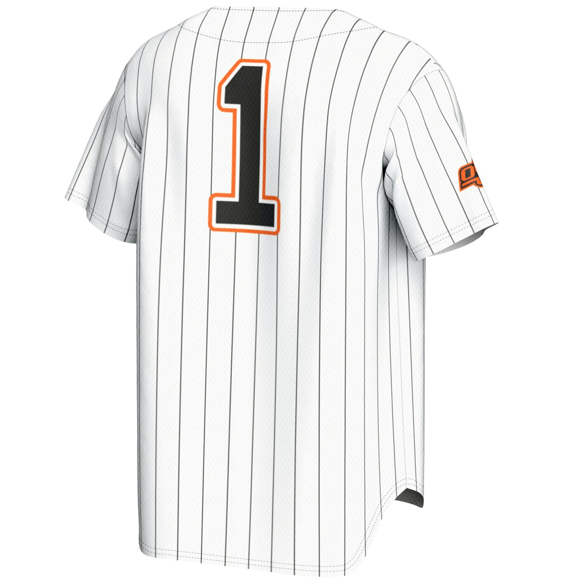 #1 Oklahoma State Cowboys Lightweight Baseball Fashion Jersey - White product image 4, provided for visual reference and