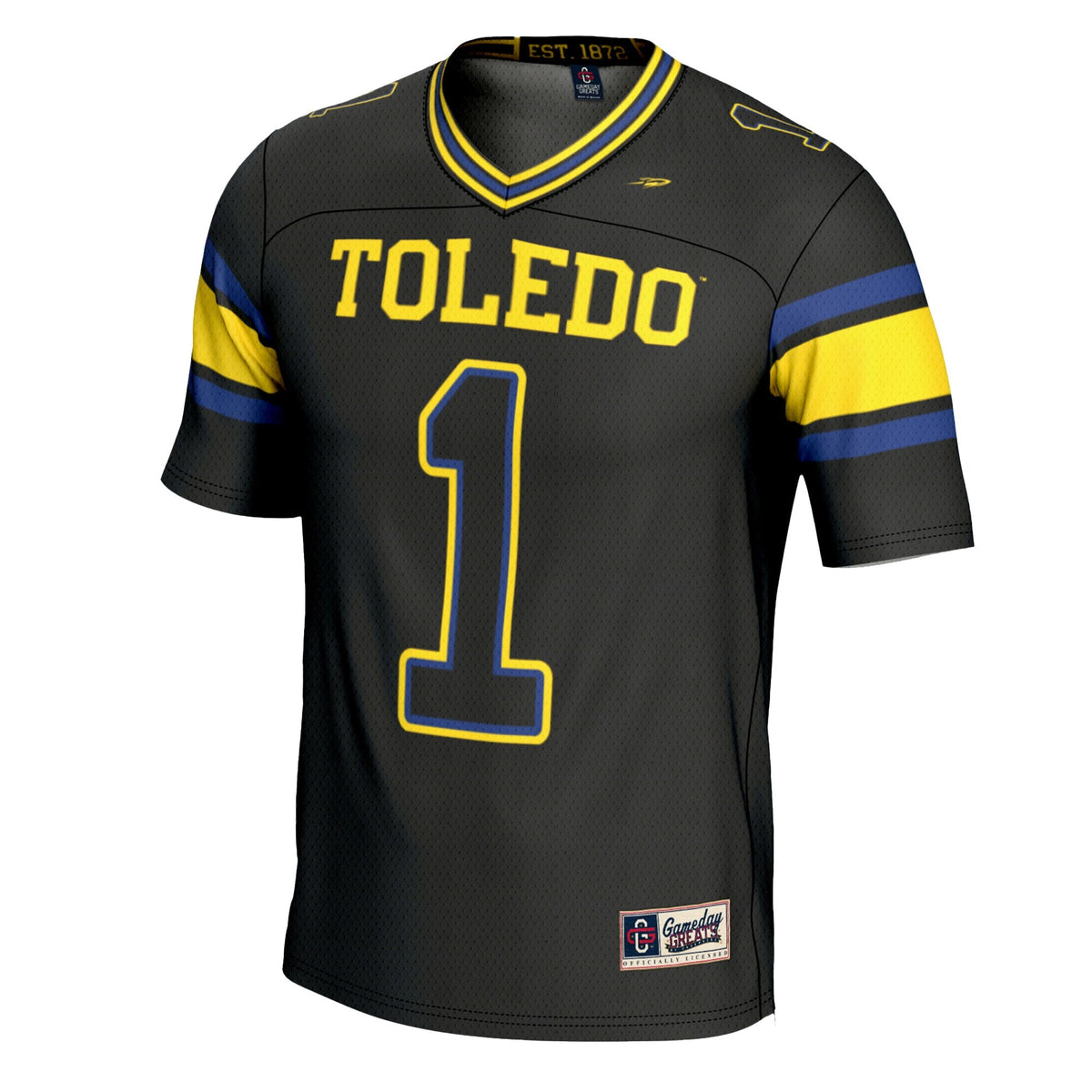 #1 Toledo Rockets Football Jersey - Black product image 3, provided for visual reference and product detail review