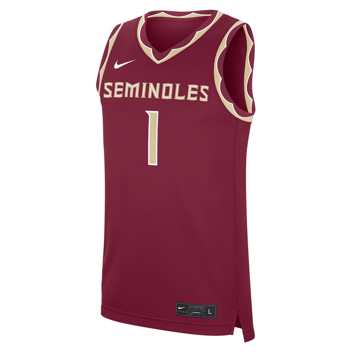#1 Florida State Seminoles Road Replica Jersey - Garnet product image 3, provided for visual reference and product detail
