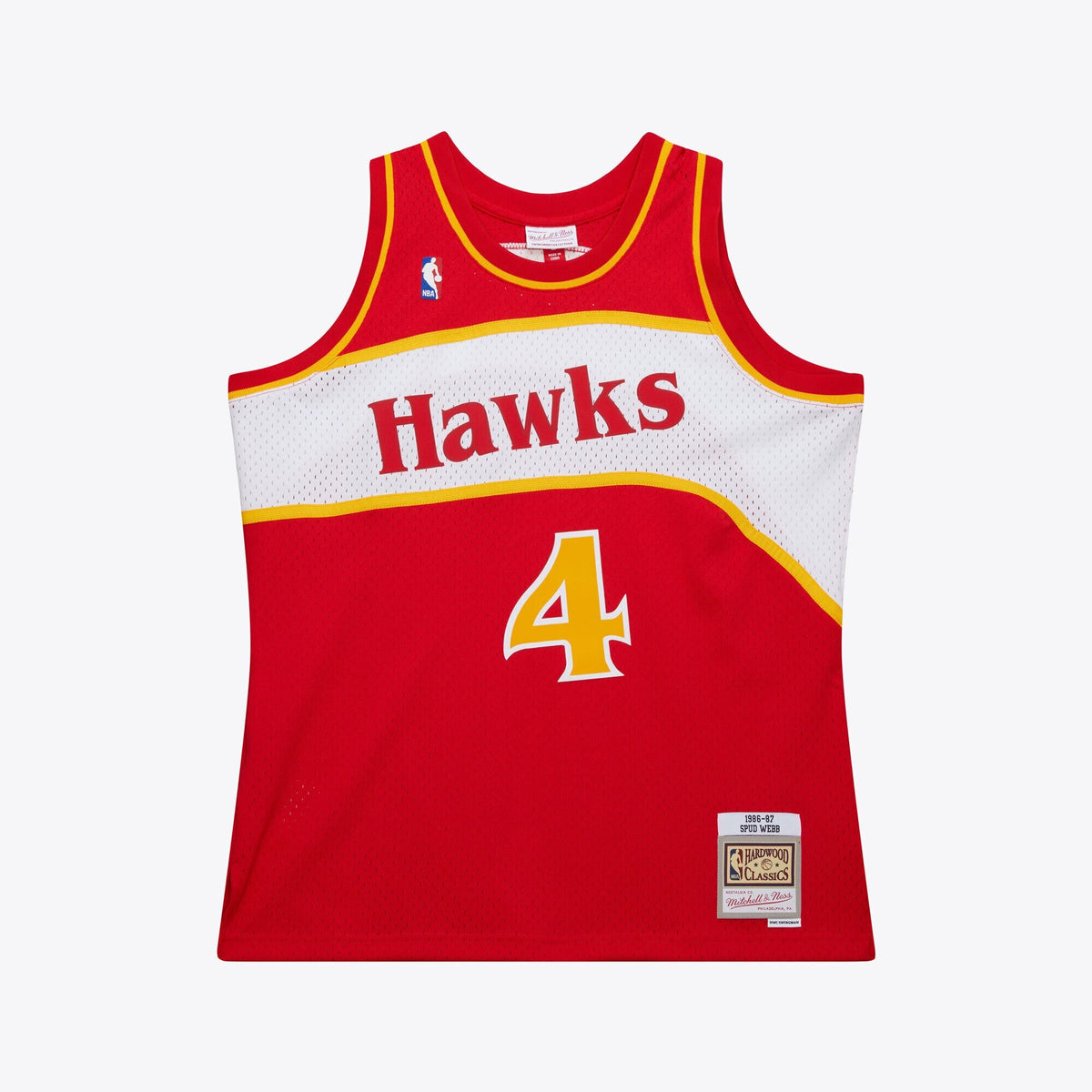 Atlanta Hawks Swingman Jersey Road Spud Webb 1986-87 product image 2, provided for visual reference and product detail review