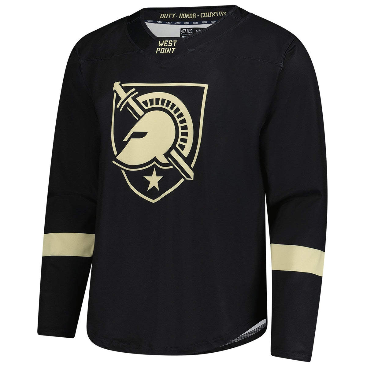 Army Black Knights Replica Hockey Jersey - Black product image 3, provided for visual reference and product detail review