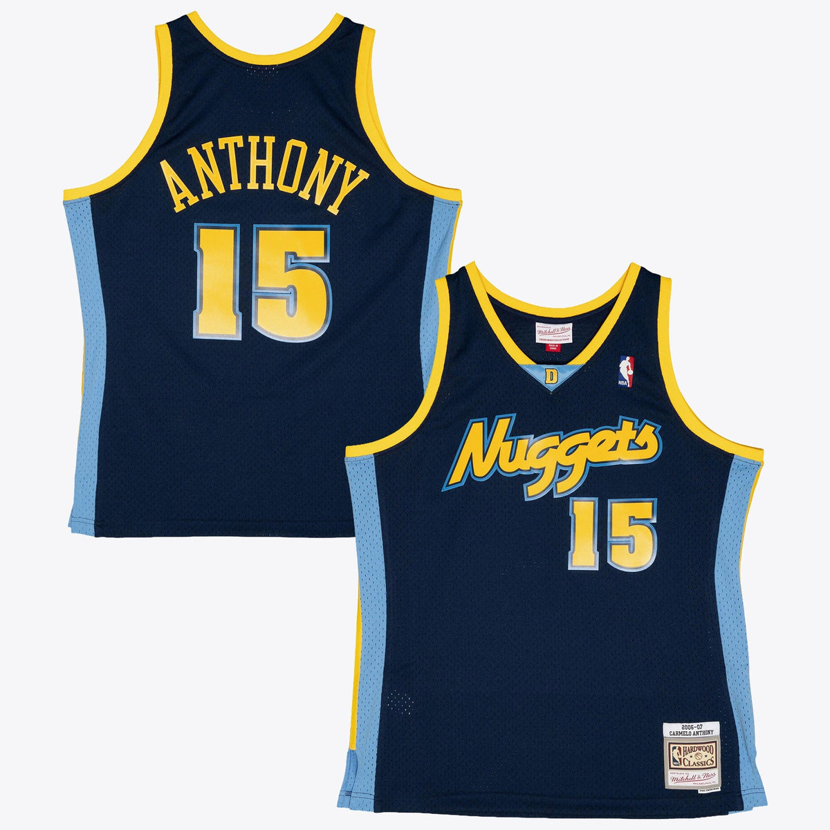 Denver Nuggets Carmelo Anthony 2006 Alternate Authentic Jersey - Ash Blue product image 1, provided for visual reference and