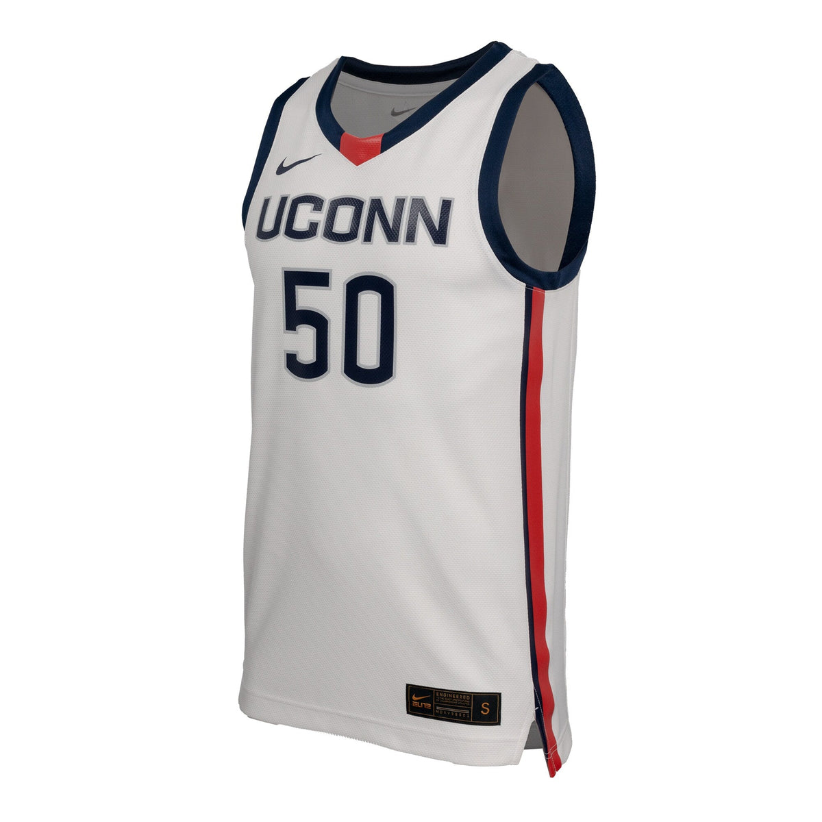 UConn Huskies Replica Basketball Jersey - White product image 3, provided for visual reference and product detail review