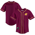 Central Michigan Chippewas Lightweight Baseball Jersey - Maroon product image 1, provided for visual reference and product