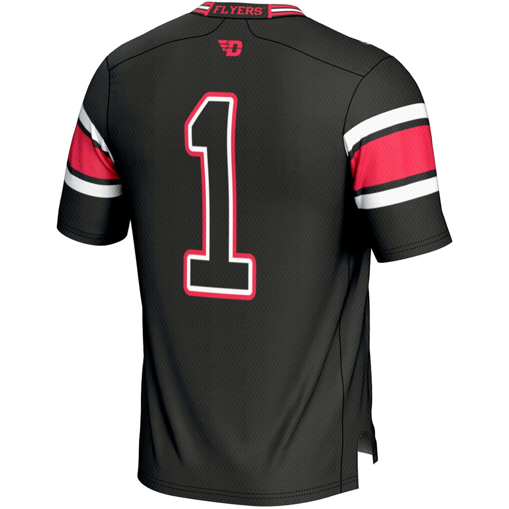 #1 Dayton Flyers Endzone Football Jersey - Black product image 4, provided for visual reference and product detail review