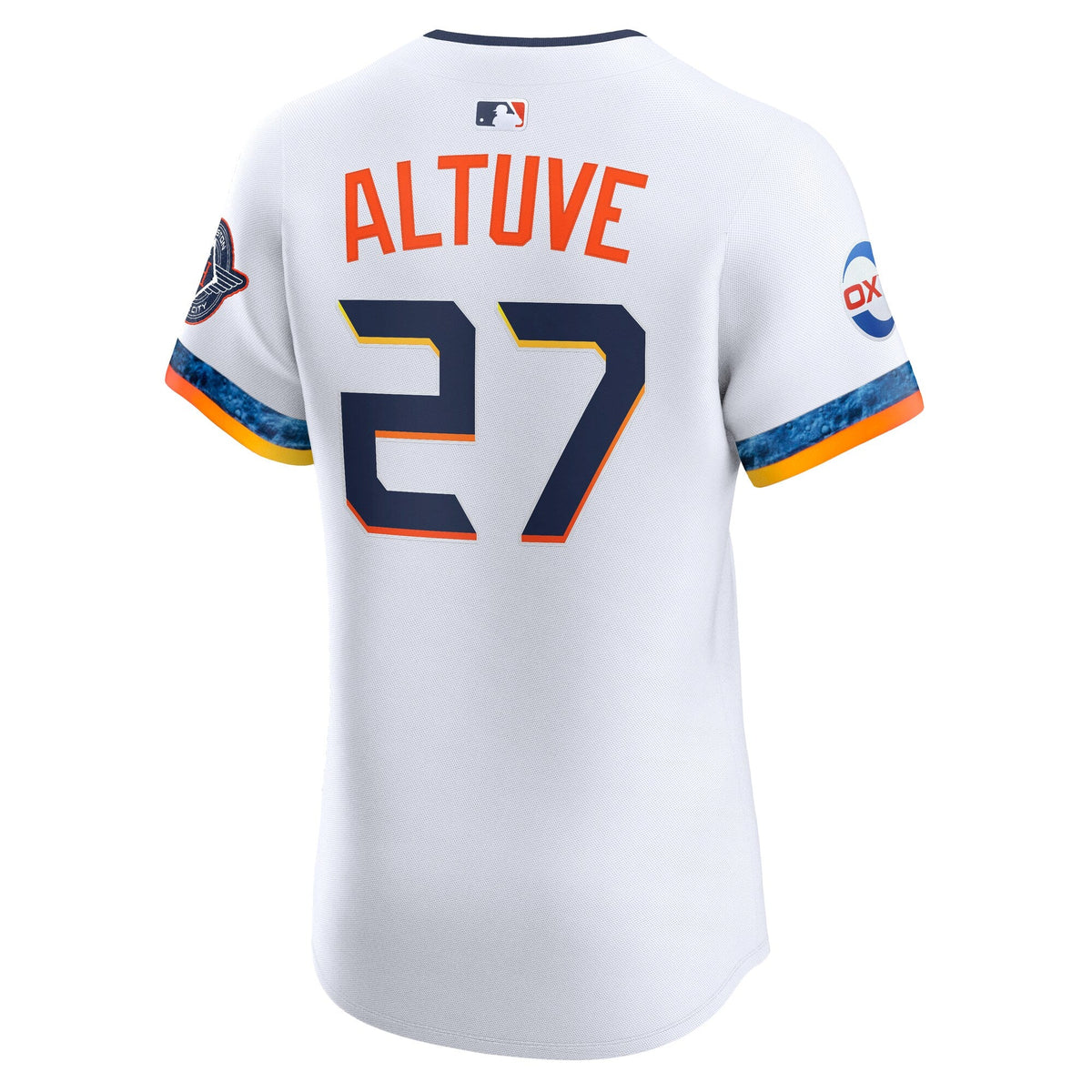 Houston Astros Jose Altuve White 2025 City Connect Elite Player Jersey product image 4, provided for visual reference and