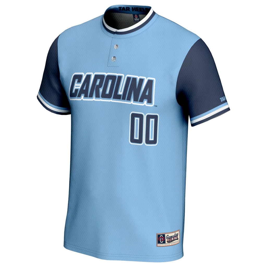 North Carolina Tar Heels NIL Pick-A-Player Softball Lightweight Jersey - Carolina Blue product image 3, provided for visual