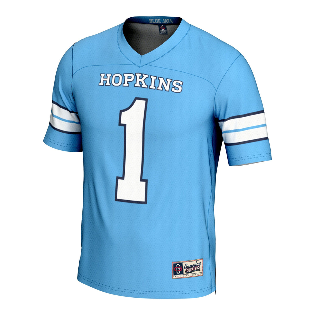 #1 Johns Hopkins Blue Jays Lightweight Lacrosse Jersey - Light Blue product image 3, provided for visual reference and
