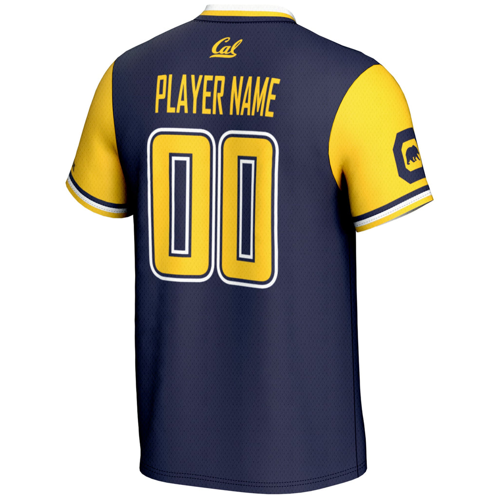 Cal Bears NIL Pick-A-Player Lightweight Softball Jersey - Navy product image 4, provided for visual reference and product