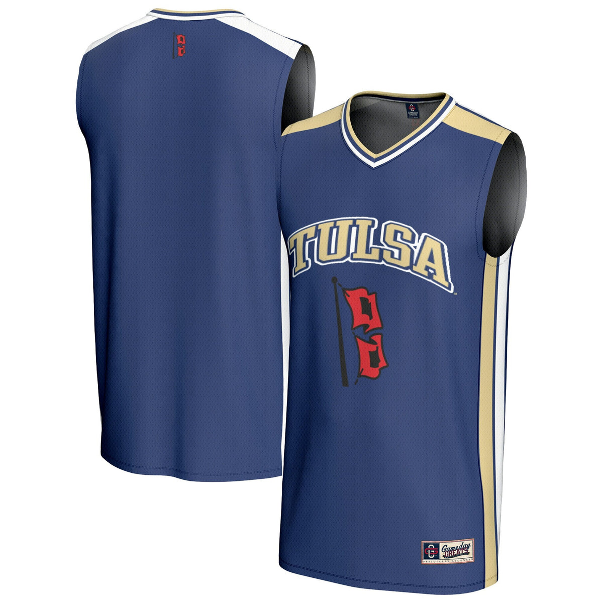 Tulsa Golden Hurricane Basketball Jersey - Royal product image 1, provided for visual reference and product detail review
