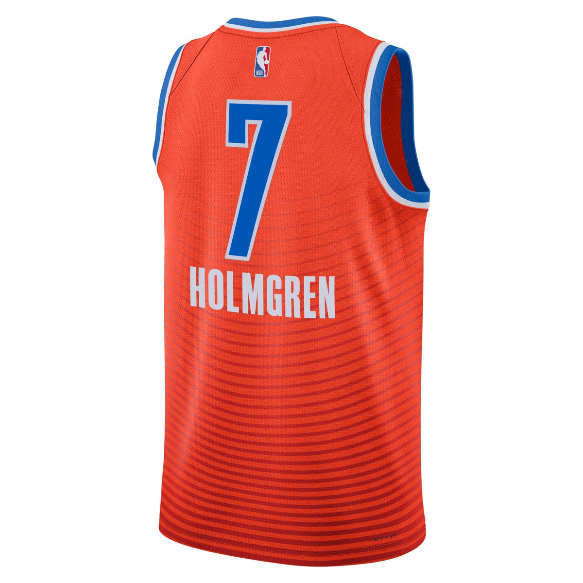 Oklahoma City Thunder Statement Edition Swingman Jersey - Orange - Chet Holmgren product image 3, provided for visual