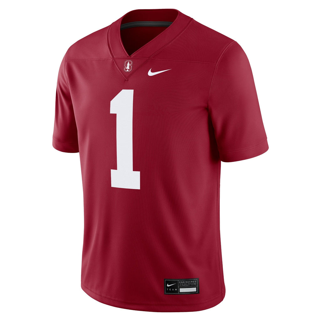 #1 Cardinal Stanford Cardinal Game Jersey product image 3, provided for visual reference and product detail review