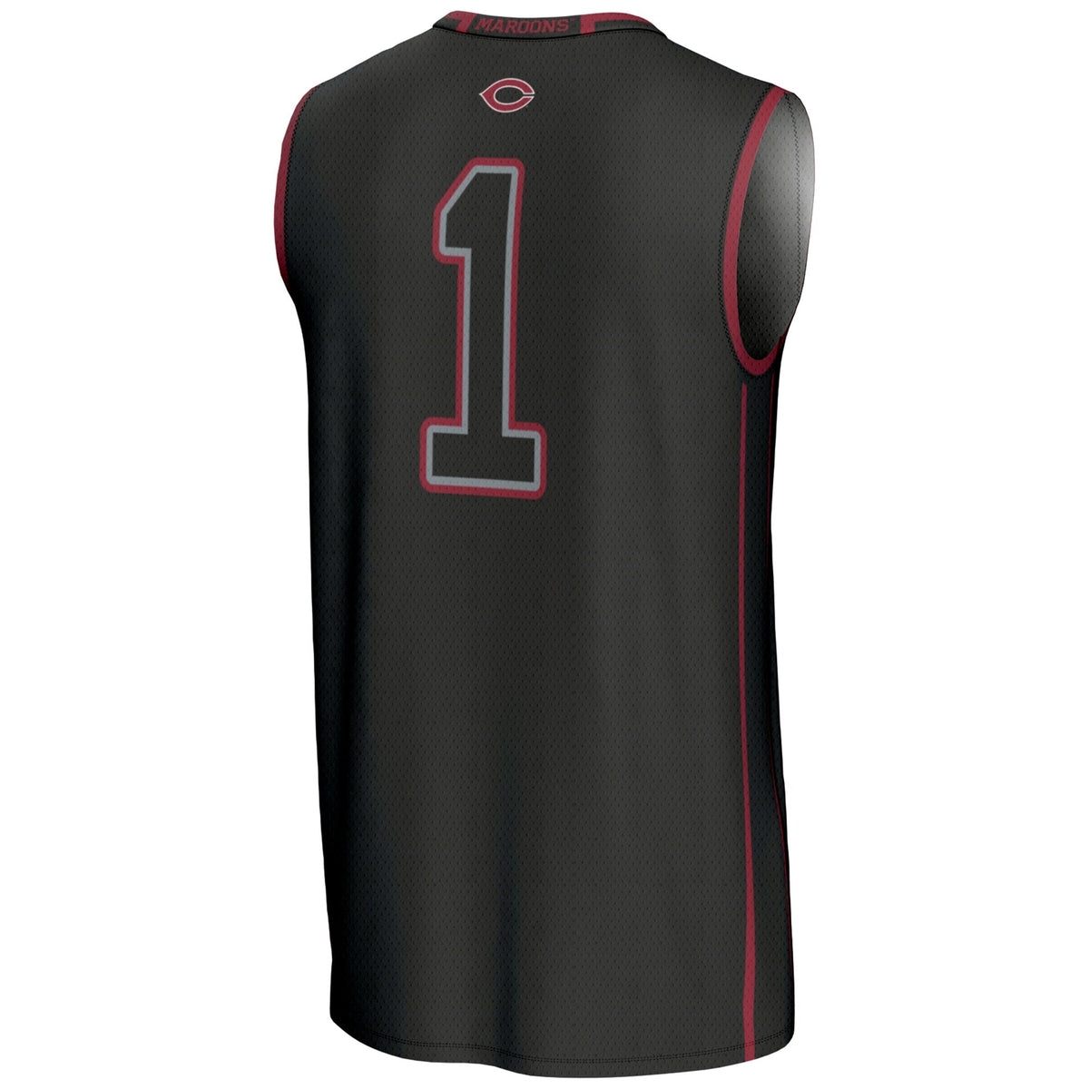 #1 UChicago Maroons Lightweight Basketball Jersey - Black product image 4, provided for visual reference and product detail