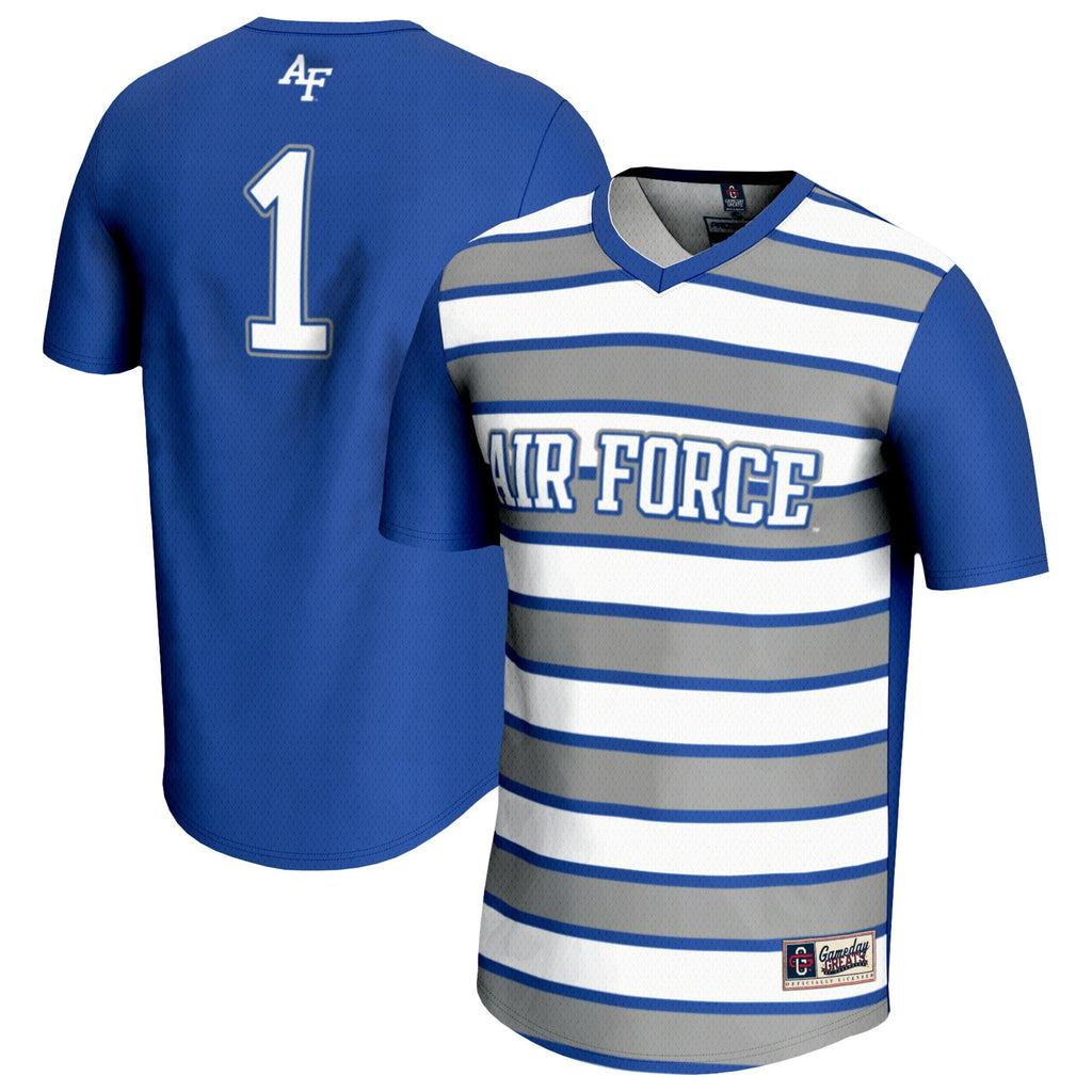 #1 Air Force Falcons Lightweight Soccer Fashion Jersey - Royal product image 1, provided for visual reference and product