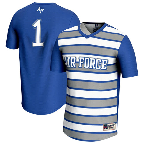 #1 Air Force Falcons Lightweight Soccer Fashion Jersey - Royal product image 1, provided for visual reference and product