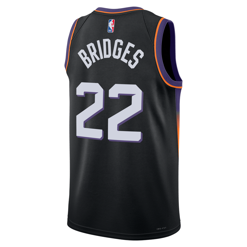 Phoenix Suns Statement Edition Jersey - Black - Miles Bridges product image 4, provided for visual reference and product
