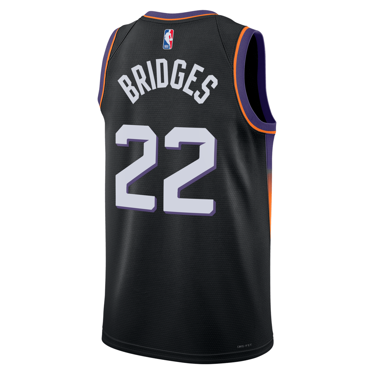 Phoenix Suns Statement Edition Jersey - Black - Miles Bridges product image 4, provided for visual reference and product