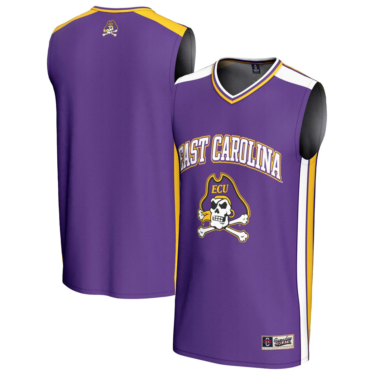 ECU Pirates Spirit Basketball Jersey - Purple product image 2, provided for visual reference and product detail review