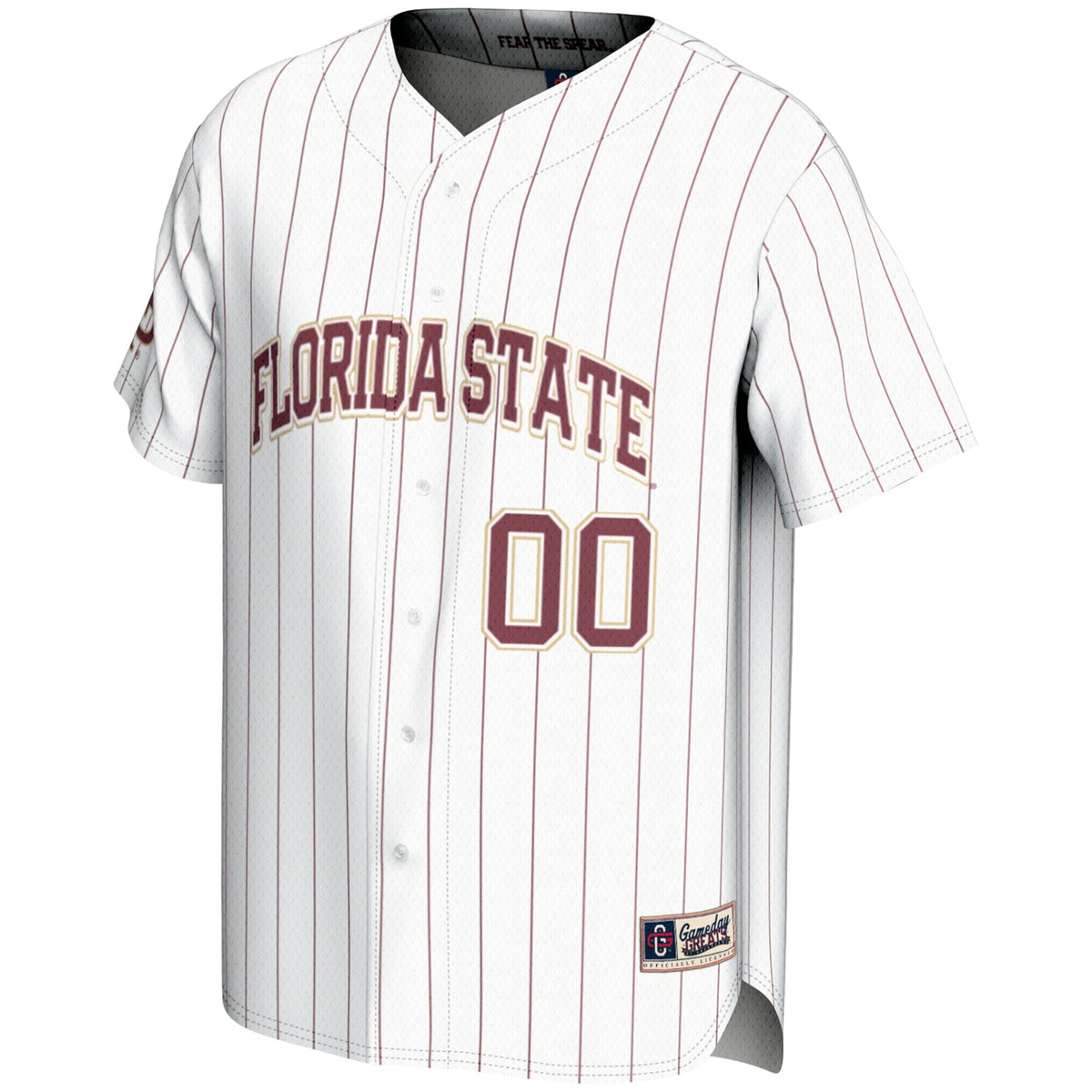 Florida State Seminoles NIL Pick-A-Player Lightweight Baseball Jersey - White product image 3, provided for visual reference