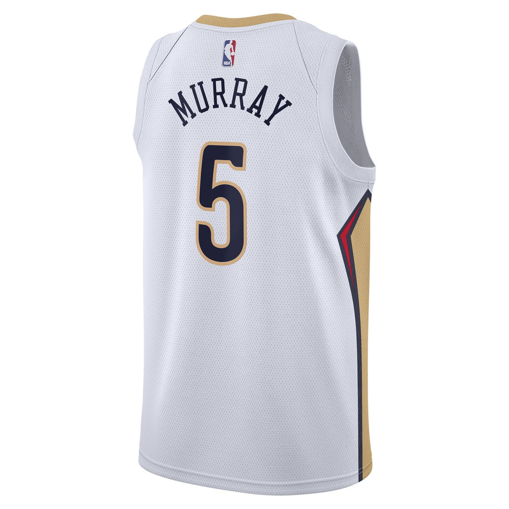 New Orleans Pelicans Association Edition Swingman Jersey - White - Dejounte Murray product image 4, provided for visual