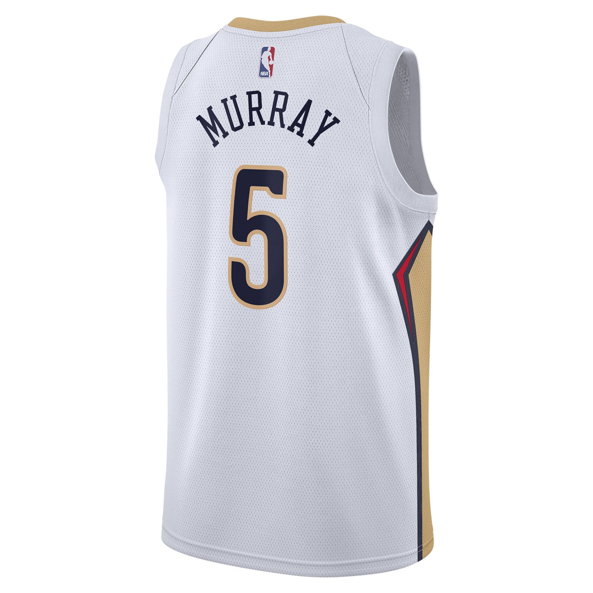 New Orleans Pelicans Association Edition Swingman Jersey - White - Dejounte Murray product image 4, provided for visual