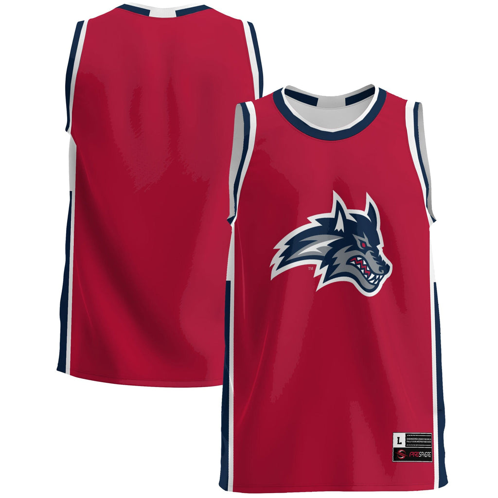 Stony Brook Seawolves Lightweight Basketball Jersey - Red product image 2, provided for visual reference and product detail
