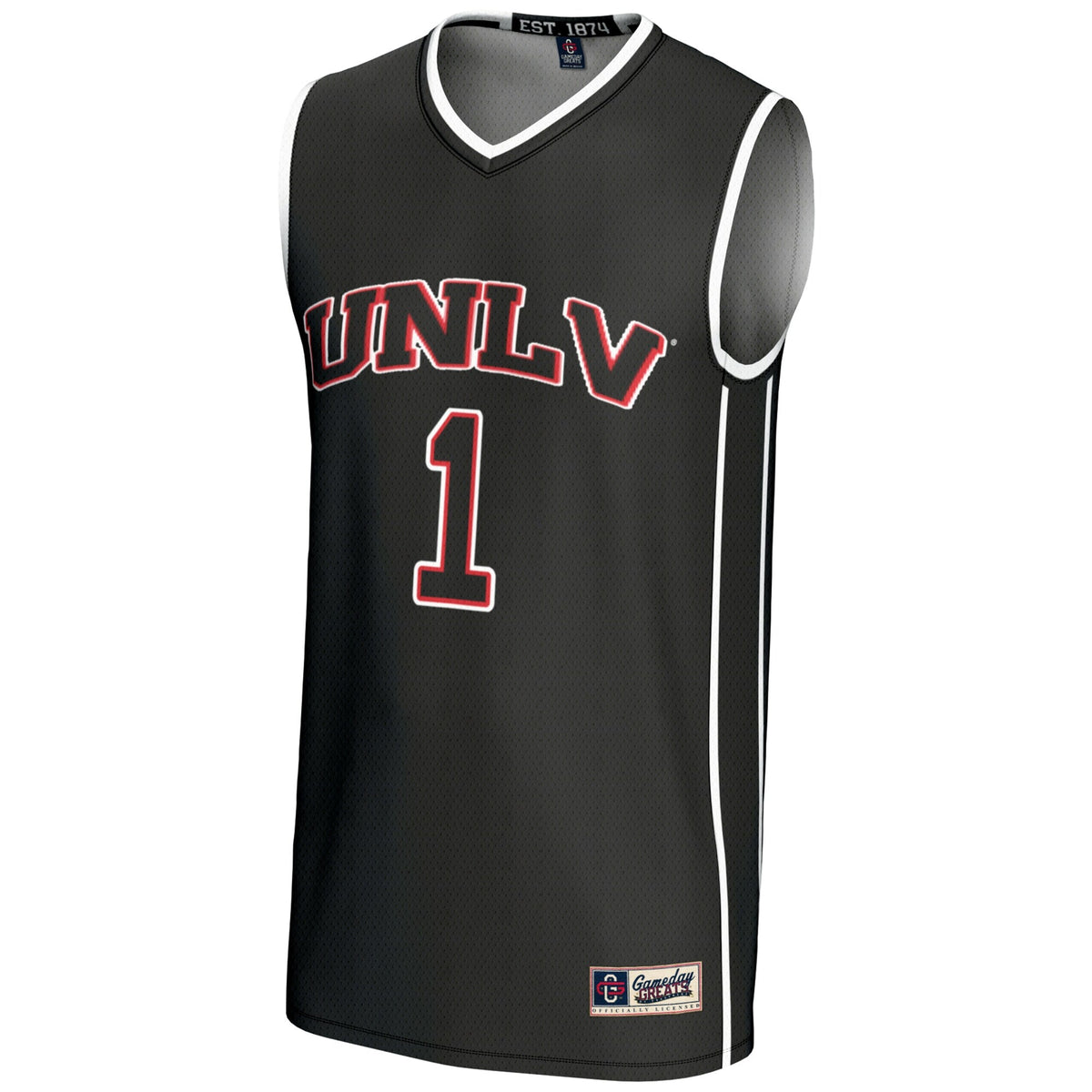 #1 UNLV Rebels Lightweight Basketball Jersey - Black product image 3, provided for visual reference and product detail review