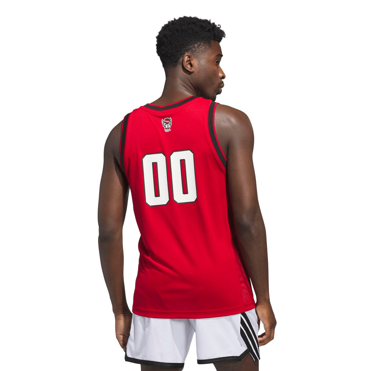 #00 Red NC State Wolfpack Replica Swingman Jersey product image 3, provided for visual reference and product detail review