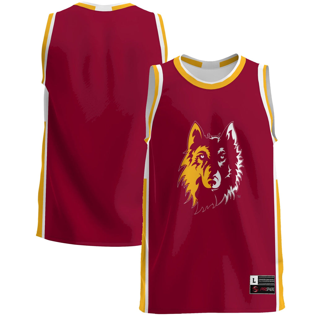 Northern State University Wolves Lightweight Basketball Jersey - Maroon product image 1, provided for visual reference and