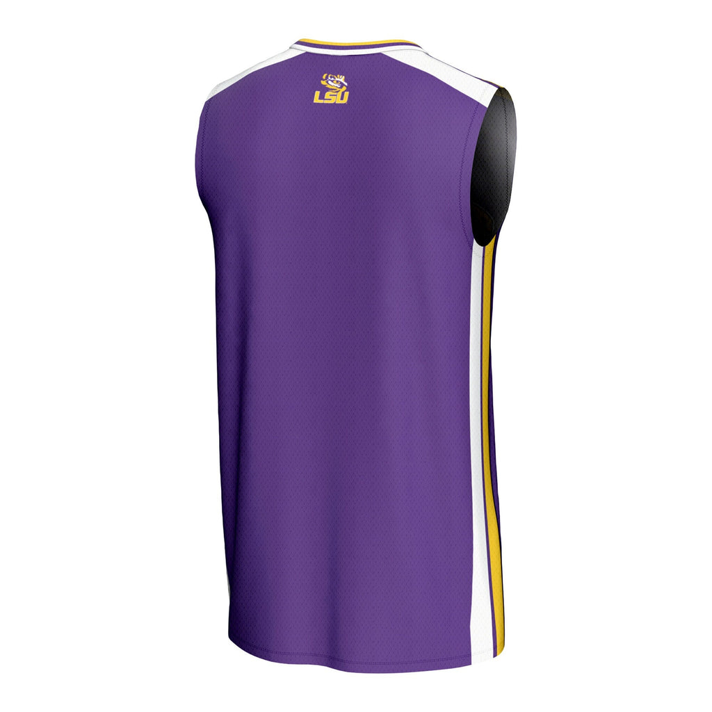 LSU Tigers Spirit Basketball Jersey - Purple product image 4, provided for visual reference and product detail review