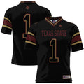 #1 Texas State Bobcats Football Jersey - Black product image 1, provided for visual reference and product detail review
