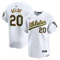 Athletics Zack Gelof White Home Limited Player Jersey product image 1, provided for visual reference and product detail