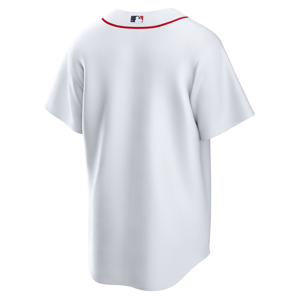 Boston Red Sox White Home Big & Tall Replica Jersey product image 4, provided for visual reference and product detail review
