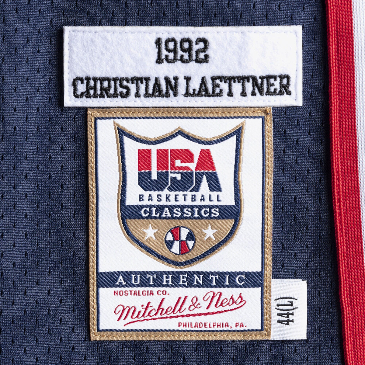 USA Basketball Authentic Jersey Christian Laettner 1992 product image 4, provided for visual reference and product detail