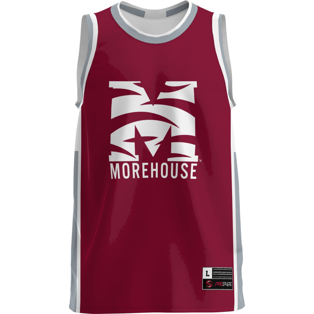 Morehouse Maroon Tigers Lightweight Basketball Jersey - Maroon product image 3, provided for visual reference and product