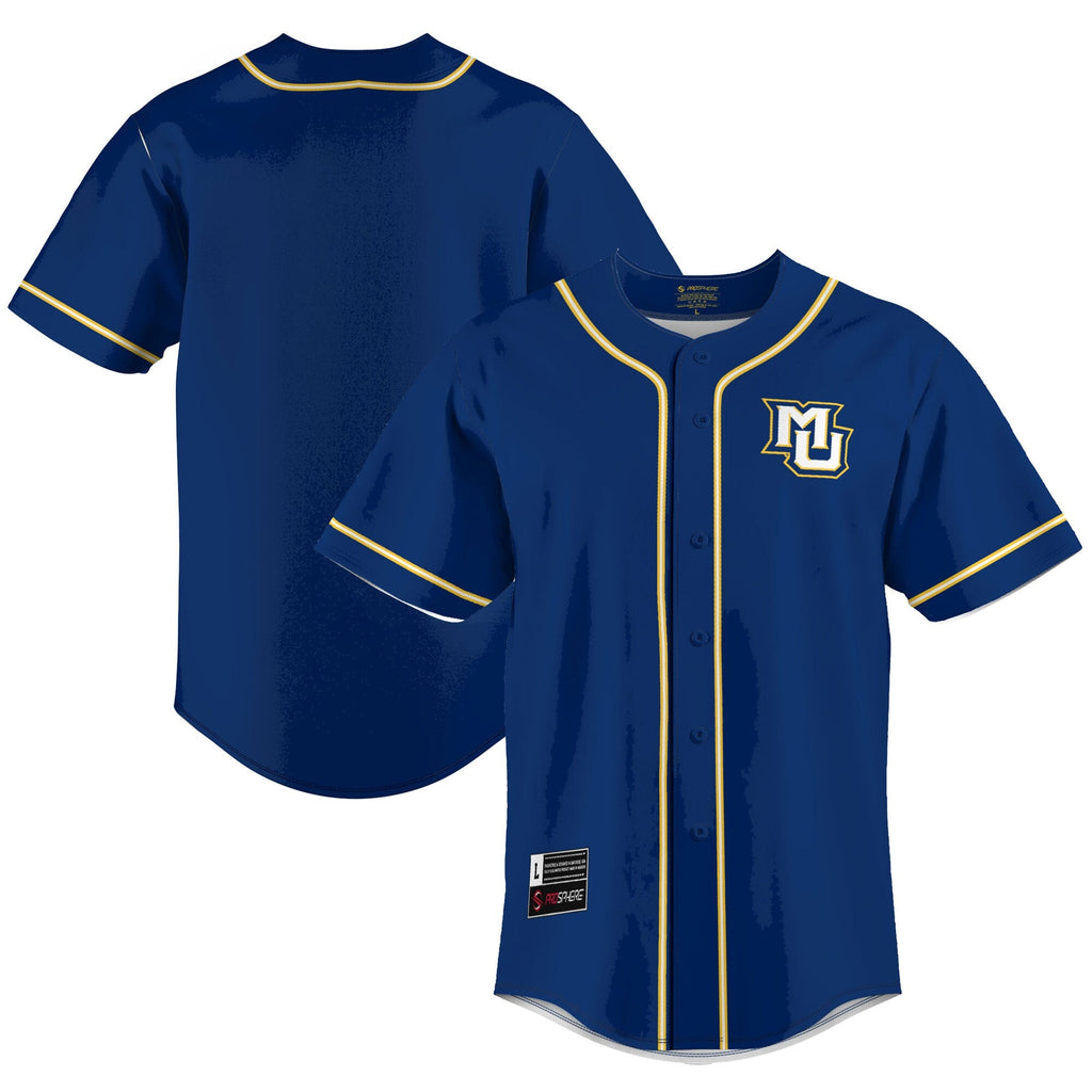 Marquette Golden Eagles Lightweight Baseball Jersey - Blue product image 1, provided for visual reference and product detail